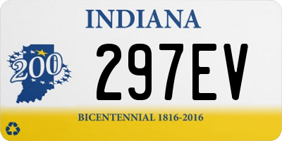 IN license plate 297EV