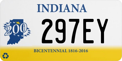 IN license plate 297EY