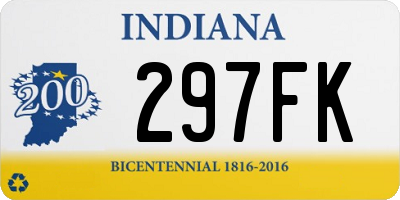 IN license plate 297FK