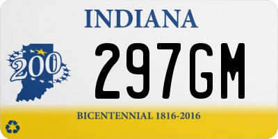 IN license plate 297GM