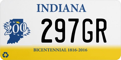 IN license plate 297GR