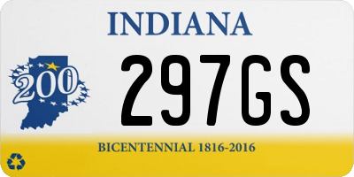 IN license plate 297GS