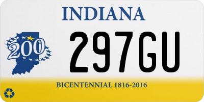 IN license plate 297GU