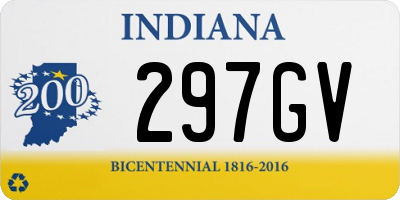 IN license plate 297GV