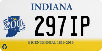 IN license plate 297IP