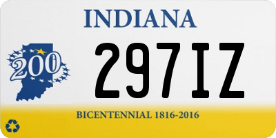 IN license plate 297IZ