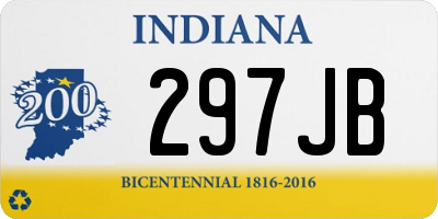 IN license plate 297JB