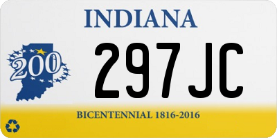 IN license plate 297JC