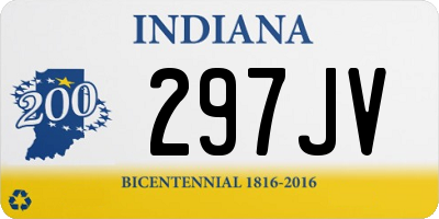 IN license plate 297JV