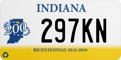 IN license plate 297KN