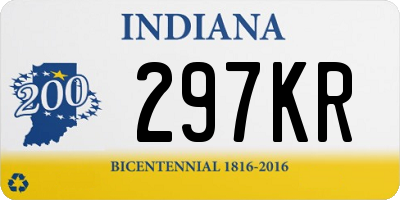 IN license plate 297KR