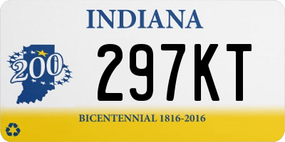 IN license plate 297KT