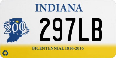 IN license plate 297LB