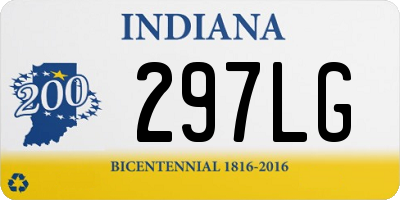 IN license plate 297LG