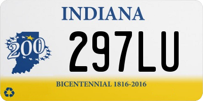 IN license plate 297LU