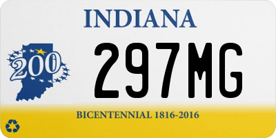 IN license plate 297MG