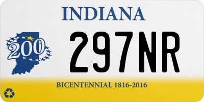 IN license plate 297NR