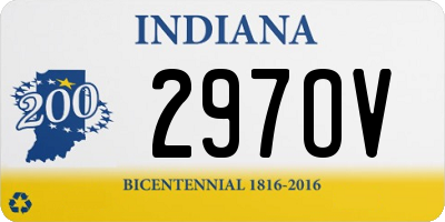 IN license plate 297OV