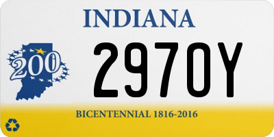 IN license plate 297OY