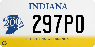 IN license plate 297PO