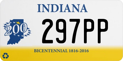 IN license plate 297PP