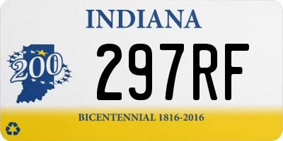 IN license plate 297RF