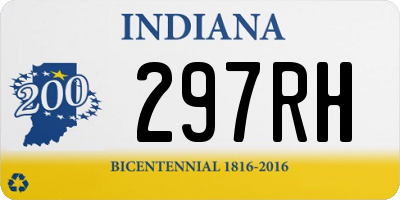 IN license plate 297RH