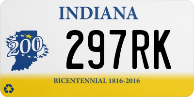 IN license plate 297RK