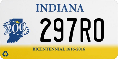 IN license plate 297RO