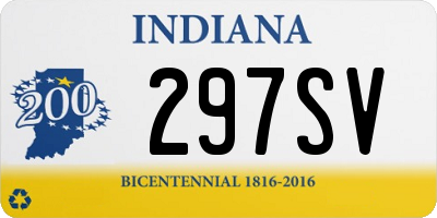 IN license plate 297SV