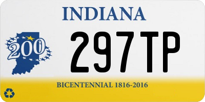 IN license plate 297TP