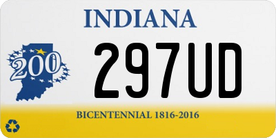 IN license plate 297UD