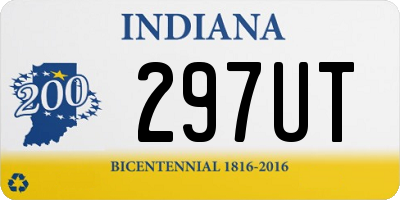 IN license plate 297UT