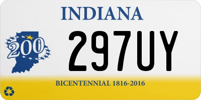 IN license plate 297UY