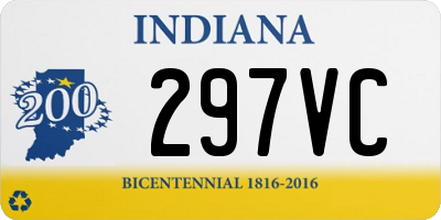 IN license plate 297VC