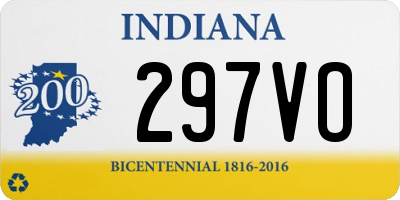 IN license plate 297VO