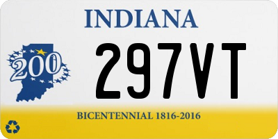 IN license plate 297VT