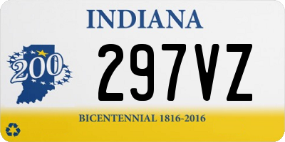 IN license plate 297VZ