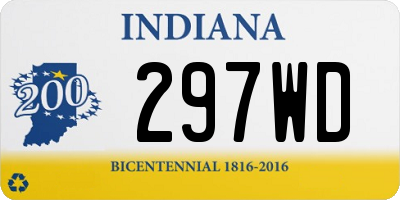 IN license plate 297WD