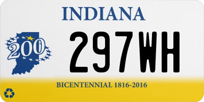 IN license plate 297WH