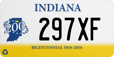 IN license plate 297XF