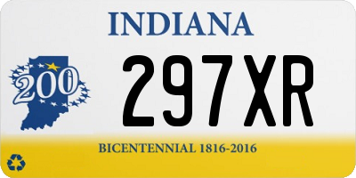 IN license plate 297XR