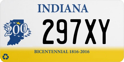 IN license plate 297XY