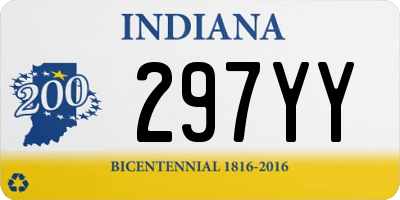 IN license plate 297YY