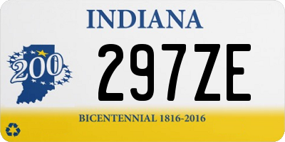 IN license plate 297ZE