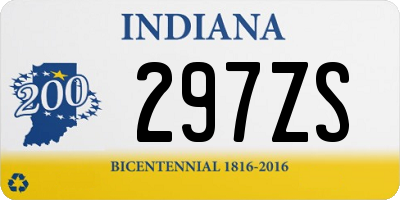 IN license plate 297ZS