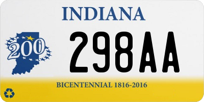 IN license plate 298AA