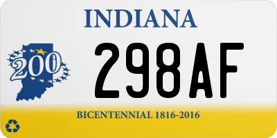 IN license plate 298AF