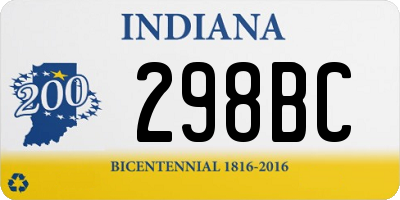 IN license plate 298BC