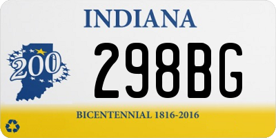 IN license plate 298BG